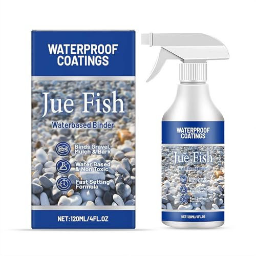 Gravelhold Öko-Harz, wasserbasiertes Stein- und Kieselbindemittel für Kiessteine und Mulch auf Töpfen, Rabatten, Terrassen und Gartenwegen, schnelles Formen und haustierfreundlich