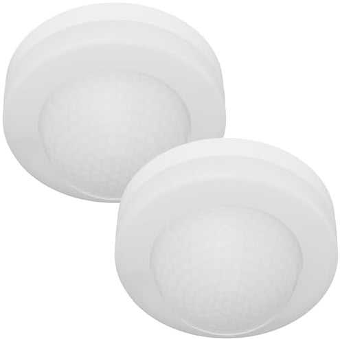 Oktaplex Jim Bewegungsmelder Decke 360 Grad weiß | 10m PIR-Sensor Aufputz Bewegungssensor Innen weiß Deckenbewegungsmelder LED geeignet