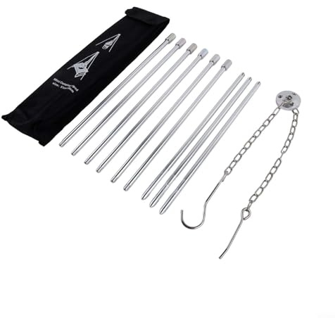 Aluminium Alloy 3-Leg Camping Tripod for Outdoor Cooking