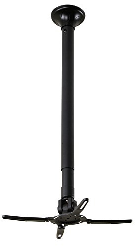 NewStar BEAMER-C350 Universeller Deckenständer für Beamer und Projektor (Höhe 72 cm bis 112 cm) schwarz