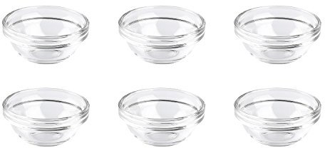 Luminarc, Serie Empilable, Schüssel 6 cm, im 6-er Set, stapelbare Obstschalen, Glas in zeitlosem Design