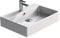 Aqua Bagno | Design Keramik Waschbecken hängender Waschtisch tiefes Badezimmerwaschbecken Handwaschbecken | 70 cm breit