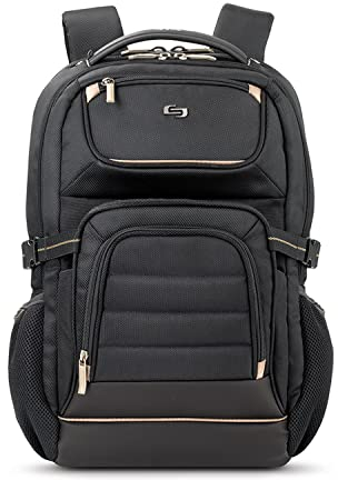 Solo Arc 17,3 Zoll Laptop Rucksack, Schwarz/Braun, Einheitsgröße, Pro742-4
