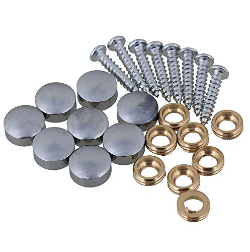 BQLZR 10mm Silber dekorative Wohnkultur Schränke Möbelbeschläge Tisch Spiegel Schraubverschluss Nägel Packung mit 8