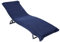 Sowel® Frottee Liegen Auflage, 100% Bio-Baumwolle, Strandtuch mit Kapuzenüberschlag, rutschfest für Strand- und Garten-Liegen, 220 x 85 cm, Navy/Grau