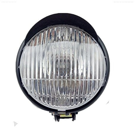 TASWK 5.5 Motorcycle Headlight For Cruiser Chopper Cafe Racer Bobber Custom Black Head Lamp