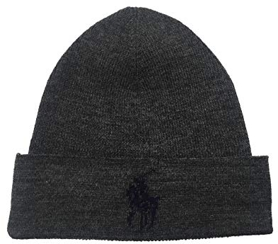 Polo Ralph Lauren Lightning Bolt Herren Wollmütze, Grau (pp0015-012)/Marineblau, Einheitsgröße