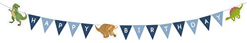 Amscan 9903986 - Partykette Dinosaurier, Papier, 180 x 8,9 cm, Happy Birthday, Geburtstag, Girlande, Hängedekoration