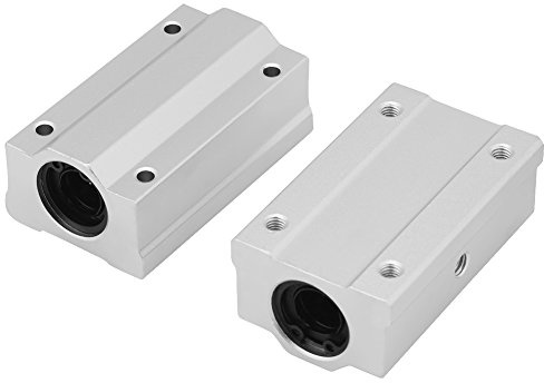 Linear Motion Kugellager, 2 Stück, CNC SCS12LUU Aluminium Linearbewegung Kugellager Gleitblock 12 mm Innendurchmesser