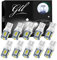 GrandView W5W Bulbs, 501 LED Bulbs White T10 LED Bulbs 5630 5SMD T10 Capless LED Bulbs Wedge T10 Car Bulbs for Car Number Plate Lights, Dome Lights, Side Lights, Dashboard Lights