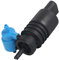 Qiilu 1K6955651 Pompe de nettoyage de pare-brise liquide de lave-glace, ABS Pompe de lave-glace