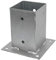 GeZu Impex® Post base 71 x 71 mm Hot Dip Galvanised fence support brackets deck holder pergola pavilion base bolt down shoe