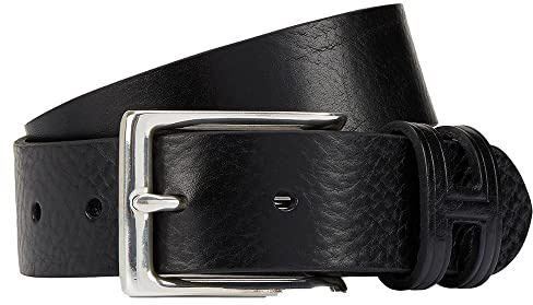 Hackett London Herren Tack Stitch H Keeper Belt, Black (Black), 26