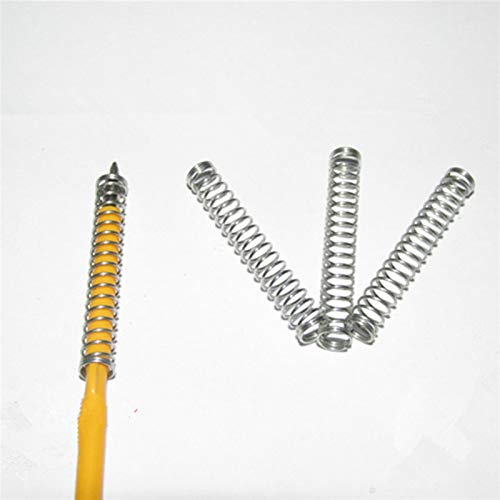 Zixinz-Druckfedern 100 stücke Edelstahl Kleine Metallspule Kompression Kugelschreiber Feder, Gute Flexibilität (Length : 0.4x4x25mm)