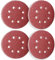 50Pcs 125mm 8 Holes Sanding Discs Pads Sanding Sheets, 5 Inch 120 Grits Hook and Loop Sandpaper Sheet for Random Orbital Sander.
