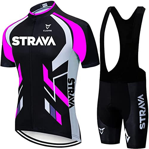 Traje de Ciclismo Hombre de Equipos Profesionales. Conjunto de Ciclismo para Hombre y Bicicleta, Culotte y Maillot.Equipacion Ciclismo Bicicleta de Carretera (XXL,3)