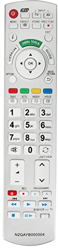 N2QAYB000504 Telecomando sostitutivo Adatta per Panasonic Plasma TV TX-P42V20E TX-P50V20E TX-P42V20B TX-P50V20B TX-L32D25E TX-L37D25E TX-L42D25E TX-L32D26BA TX-L42D26BA TX-L32D28BP TX-L32D28BS