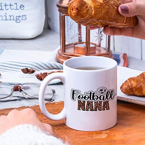 Weiße Tasse Fußball Nana Familie Leopard Print Keramik Tassen Geschenk für Sie oder Ihn, Weltmeisterschaft 2022 Stil Tasse Mock Up Tasse Mockup Weihnachtstassen Wintertasse Geschenke für sie