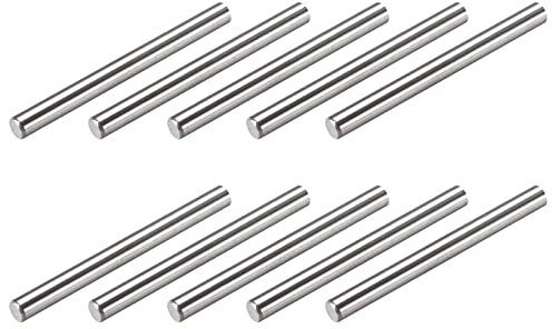 METALLIXITY Tassello Perno (5x50mm) 10pz, 304 Acciaio Inox Scaffale Supporto Pioli Perno Fissaggio Elementi - per Metallo Dispositivi, Mobili Installazione, Industriale, Fai da Te