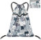 FenFang Turnbeutel mit Kordelzug, Kordelzugbeutel Sportsack Groß Turnsack Rucksack Beutel Faltbar, Tunnelzug Gymsack Sportbeutel Schulrucksack für Damen Herren Kinder Mädchen Jungen (Grau)