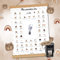 Keep'Love Poster Mein erstes Mal zum Stempeln, Geschenk zur Geburt des Babys, Souvenir, Dekoration für Schlafzimmer, Magnetstäbe, Geschenkbox, für junge Mama, großes Format A3 (Modell Bär)