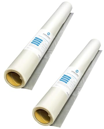 2 Rollen Handelskönig Baufolie 2 m x 50 m 50 my transparent TYP 50 Folie Abdeckfolie 50 my Baufolie Folie Schutzfolie Abdeckfolie Plane Abdeckplane