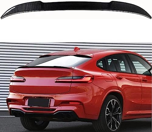 Carbon Rear Spoiler für BMW X4 G02 2019 2020 2021 Material Auto Heckspoiler Verbessern Sie die Fahrzeugstabilität Heckverkleidung/ABS