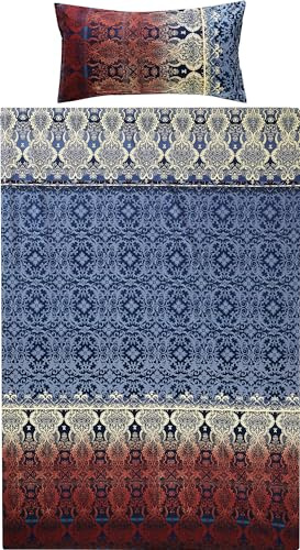 REDBEST Bettwäsche Renforcé blau Größe 1x 135x200 cm + 1x 40x80 cm