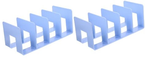 MAGICLULU 2st 4 Buchstützen Vertikale Aktenteiler Buchen Buchstopper Aktenordner Aus Metall Aufbewahrungsboxen Für Akten Buchhalter Für Schreibtisch Buchständer Material Plastik Regal Büro
