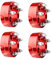 CarBole Spurverbreiterungen Spurplatten 82.5mm für Jeep Ford Lincoln Mazda Mercury, Distanzscheiben 5x4.5 mit 20 Schrauben für Wrangler TJ YJ XJ KJ KK ZJ MJ,Keine ABE