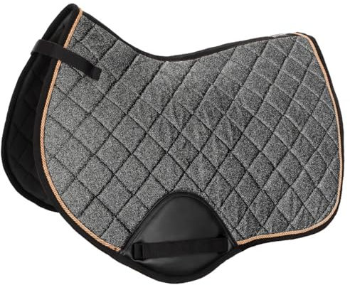 Start Seville - Pferde Schabracken, Satteldecke Pferd, Barockschabracke inkl. Zierkordel, Warmblut Schabracke Pferd für Dressur (DR) & Vielseitigkeit (VS) (Dunkelgrau, Vielseitigkeit)