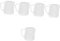 Abaodam 5pcs milk foam cup latte cup Mini Coffee Cup Model water pitcher doll house white iron milk foam Coffee machine coffee props mini metal milk frother cup Metal milk cup