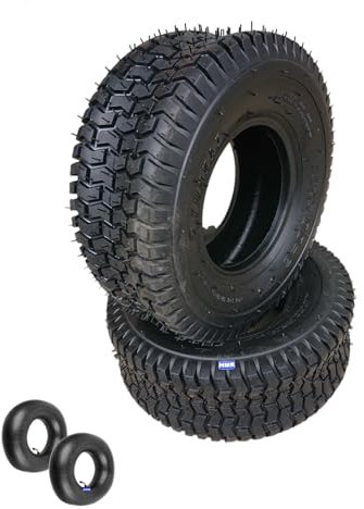 HMParts 2 x Reifen + Schlauch 13x5.00-6 2PR für Aufsitzmäher Schneeräumer Mini Quad