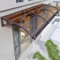 Haustür überdachung Terrasse Vordach Regenschutz Balkon Dach Markise Eingangstür Markisen Terrassendach Carport Außentür Unterstand aus Polycarbonat und Aluminium Türüberdachung für Fenster Garten (C