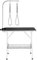 Yaheetech Foldable Dog Grooming Table 36'' Height Adjustable Pet Grooming Table w/Tool Shelf for Small/Medium Dogs/Cats Texture Groomers Table w/2 Loops, Black