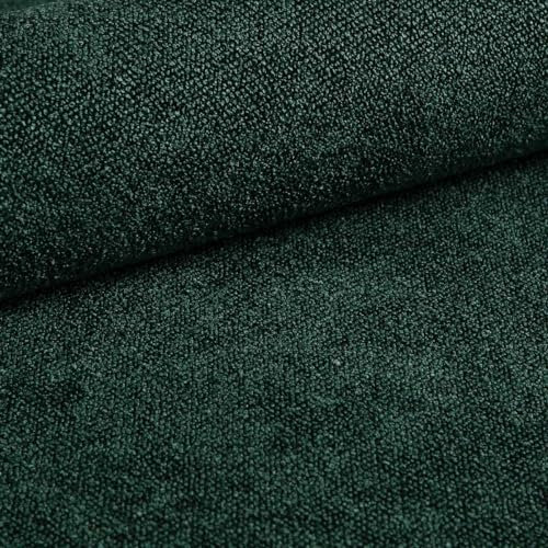 Heko Panels Polsterstoff Möbelstoff Meterware Stoff Zum Nähen Für Stühle Eckbank Bezüge Sessel Sofa Abriebfestigkeit 100000 Zyklen 300 x 142 cm Flaschengrün Sico