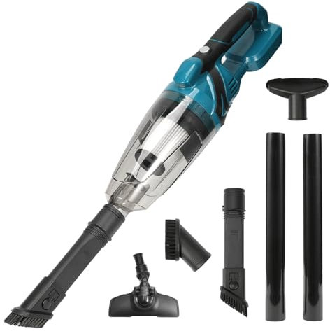 Akku Handstaubsauger Kompatibel für Makita 18V-Akkus,8000Pa 4-in-1 Multifunktionaler Akku Staubsauger,0.7L Staubfangbehälter,Ergonomisch, für Auto, Haus, Tierhaare