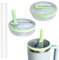 Paquete de 2 vasos de 40 onzas con tapa abatible de repuesto compatible con Stanley Quencher, a prueba de fugas, resistente a salpicaduras, repuesto reutilizable