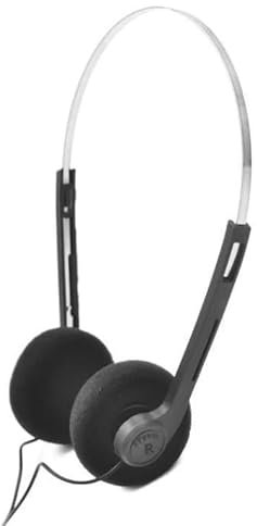Black Retro Over-Ear Earphones,Mini Stereo Lightweight Headphones with Cord,Hi-Fi Stereo Earphone Headset,80s 90s Vintage Headset Wired,Walkman Headphone Headphones and Earbuds, On-Ear Headphones