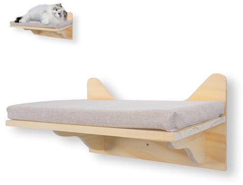 EXTFANS Gatos de Pared de Escalada, Gran Estante para Gatos para Montaje en Pared, Gatos montados en la Pared, estantes de Pared para Escalar, Juegos, 38 x 27 cm
