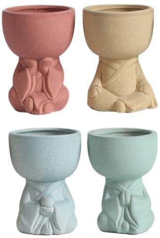 Kisangel Jolis Pots De Fleurs Petits Pots De Fleurs pour L'extérieur Et L'intérieur Jardinière