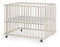 Sämann Laufstall Baby mit 3 Schlupfsprossen | TÜV geprüft | stufenlos höhenverstellbar | Laufgitter Premium | Babybett aus Holz | Krabbelgitter (sahara dust, 75x100 cm)