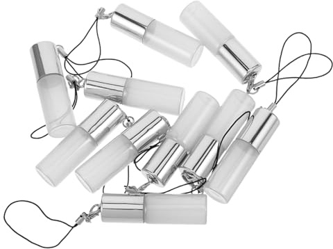 ERINGOGO 10 Stück Nachfüllbare Rollerflaschen aus Perlmuttglas mit Edelstahl-kugel Auslaufsichere Parfüm Ölroller Wiederverwendbare Glasbehälter für Ätherische Öle und Aromatherapie
