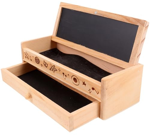 Cabilock Schul Federmäppchen mit Doppellagig Einschulung Deko | Aufbewahrungsbox für Schreibwaren, für Schüler und Lehrer, Multifunktional, Passend für Spitzer und Buntstifte