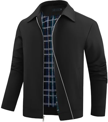 Autsel Blouson Homme Décontracté Veste Bomber Jacket Col Montant Manteaux | Automne, Printemps, Été, Sport, Casual, Windbreaker, Lightweight, Clothing, Outerwear, Fashion, Wear