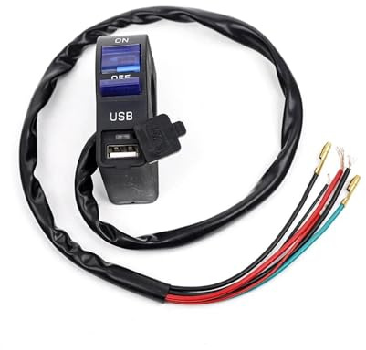 Interruttore moto ON-Off 22mm 12V 2A 6 Fili Universale Manubrio Moto Interruttore Luce LED ON OFF Controllo Moto Interruttori On Off Manubrio