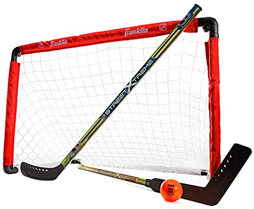 Franklin Sports 91,4 cm NHL Hockeytor mit 2 Schlägern - Jugendhockeytor und Schläger-Set - Offizielles NHL Produkt