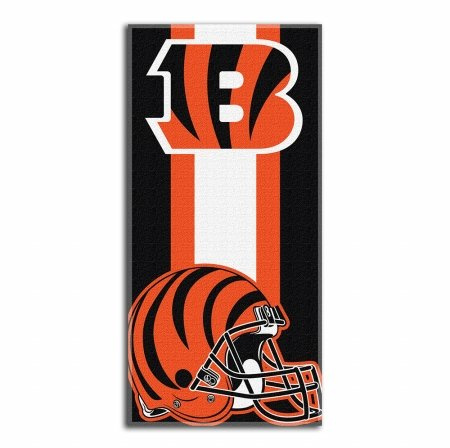 Northwest The Company NFL Cincinnati Bengals Zone Read Strandtuch, 76,2 x 152,4 cm, Schwarz