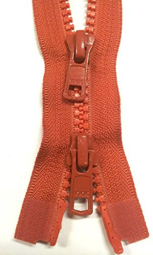 YKK Reißverschluss 2-Wege teilbar Vislon Krampe 75cm 850 rost