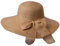 Miobo Damen Strohnut Sonnenhut Sommer Schleife Hut Strandhut Krempenhut Schlapphut 58 Braun